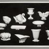A selection of Crown Lynn prodcuts with their matching mold codes
