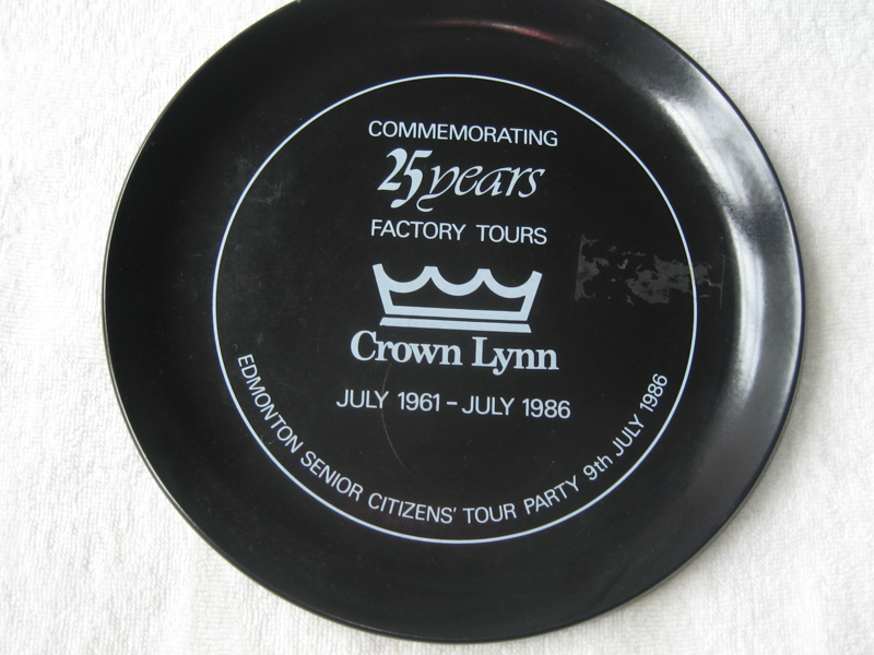 Plate commemorating 25 years of visits to the factory.
